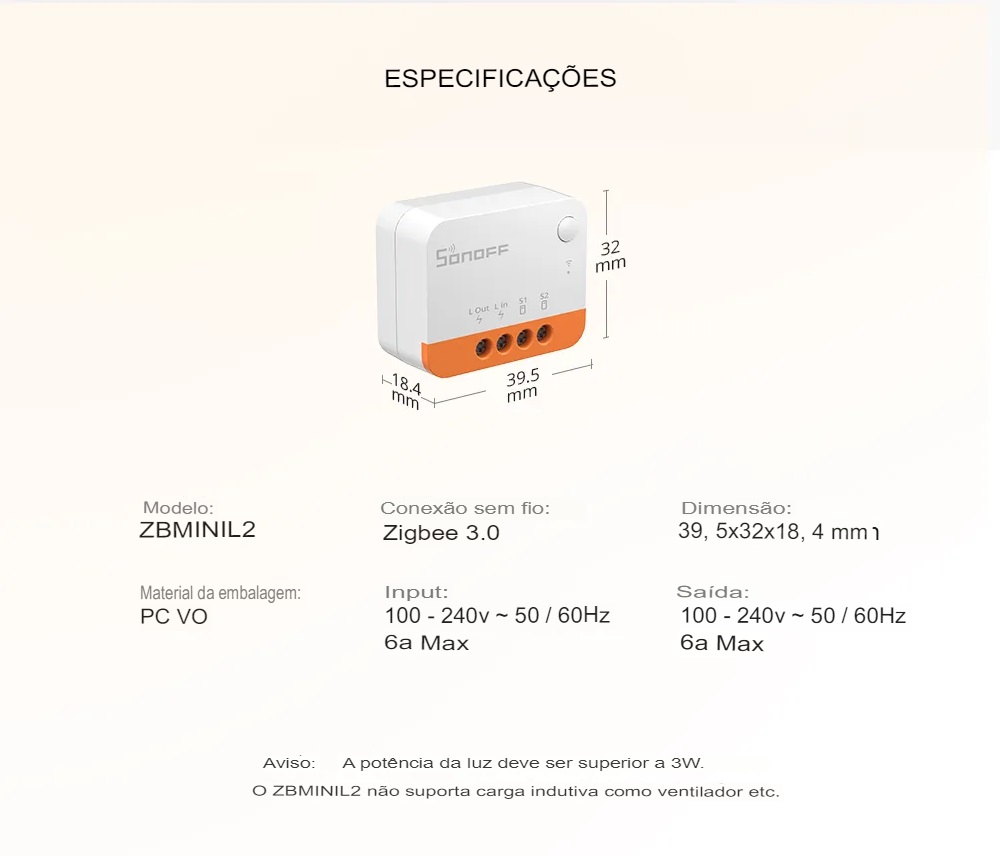 ZBMINIL2-1000px_15 Especificações do dispositivo Mini Zigbee L2 (ZBMINIL2 / Extreme)